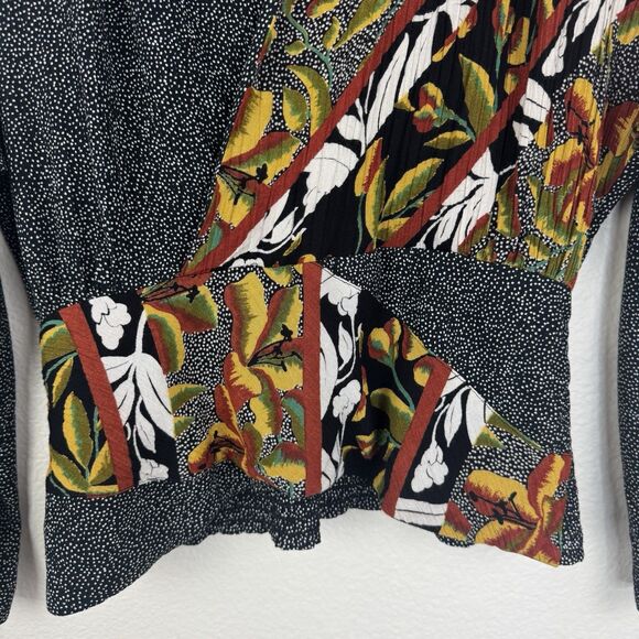Vtg 90s Marsha Brander Componix 2 Piece Set Floral Polka Dots Pants Top 10 M - Picture 12 of 16